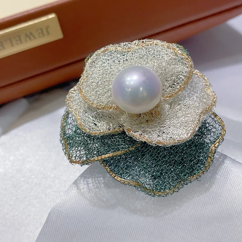 

SGARIT Trending Pearl Jewelry DIY Italian Craftwork Flower Lace 14k Filled Gold Natural Freshwater Edison Pearl Ring Jewellery