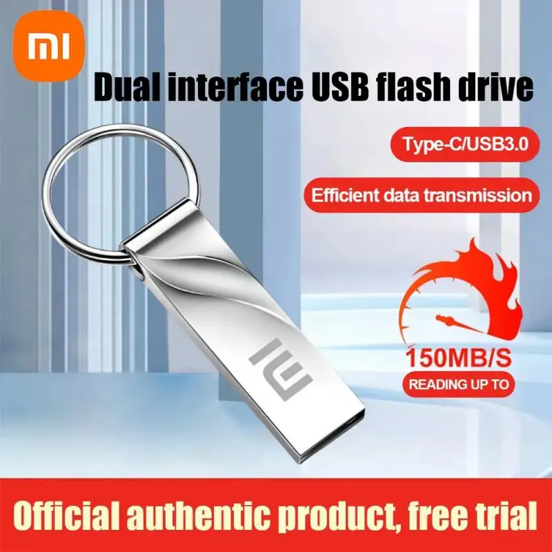 Mijia Xiaomi 2in1 Usb Flash Drive Mini OTG Type C Pen Drive Usb3.0 Memory Stick 512 256G Usb Flash Card Pendrive Usb Stick U Dis