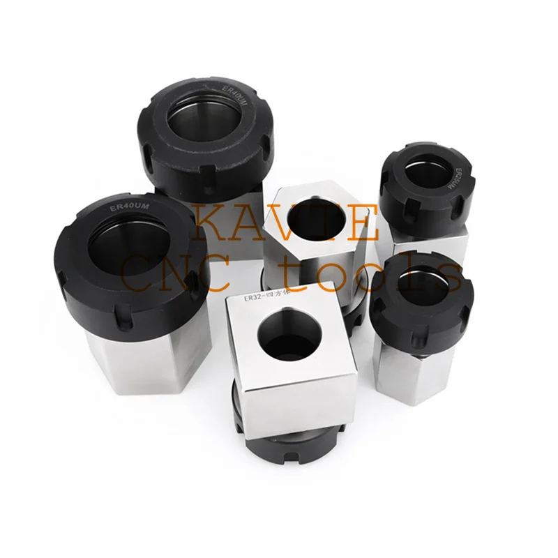 High-quality ER Square Hex Collet Block ER25/ER32/ER40 Block Chuck Holder Workholding Holder for CNC Lathe Engraving Machine