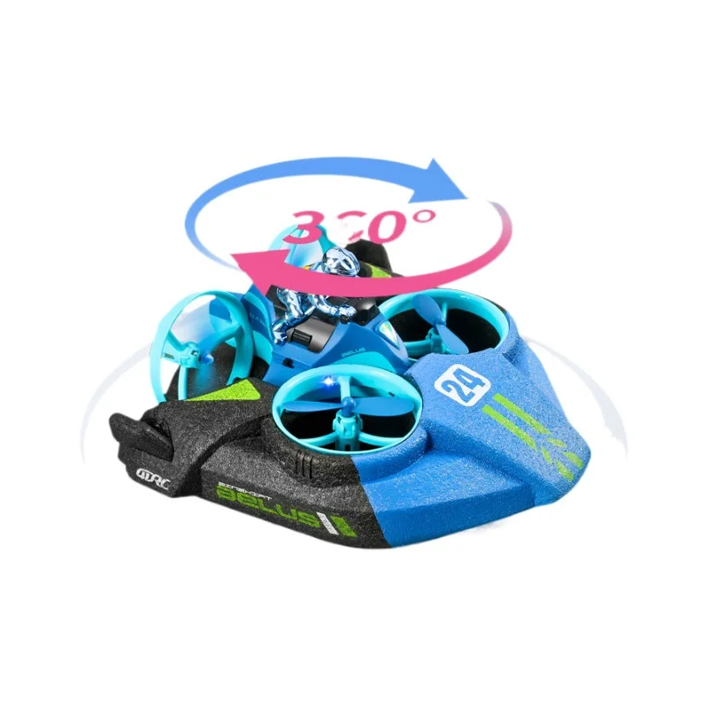 Toy V24 Remote-controlled Airplane Three in One Unmanned Helicopter, Sea Land Air Flying Car, Elementary School Four Axle