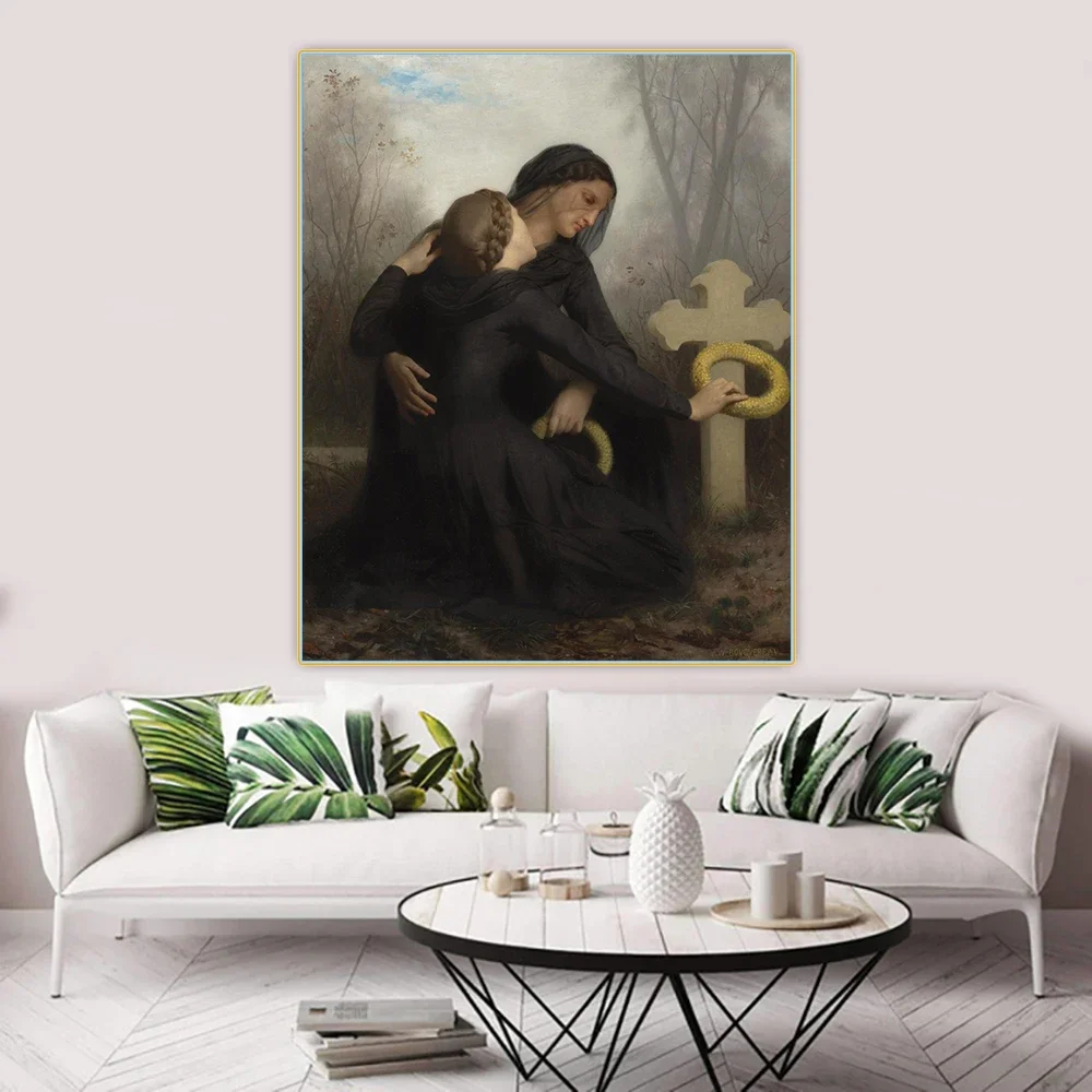 Citon William Adolphe Bouguereau《The Day of the Dead》Canvas Oil Painting Artwork Picture Wall Background Decor Home Decoration
