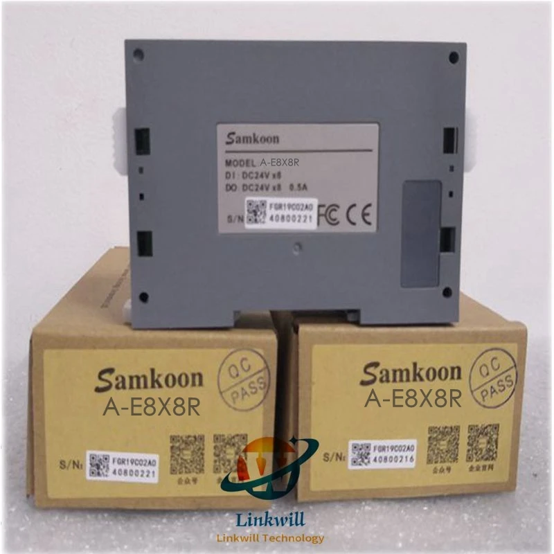 Samkoon A-E8X8R A-E8X8T Mini PLC цифровой модуль вход: 8 каналов/выход: 8 каналов Потребляемая мощность 1,5 Вт