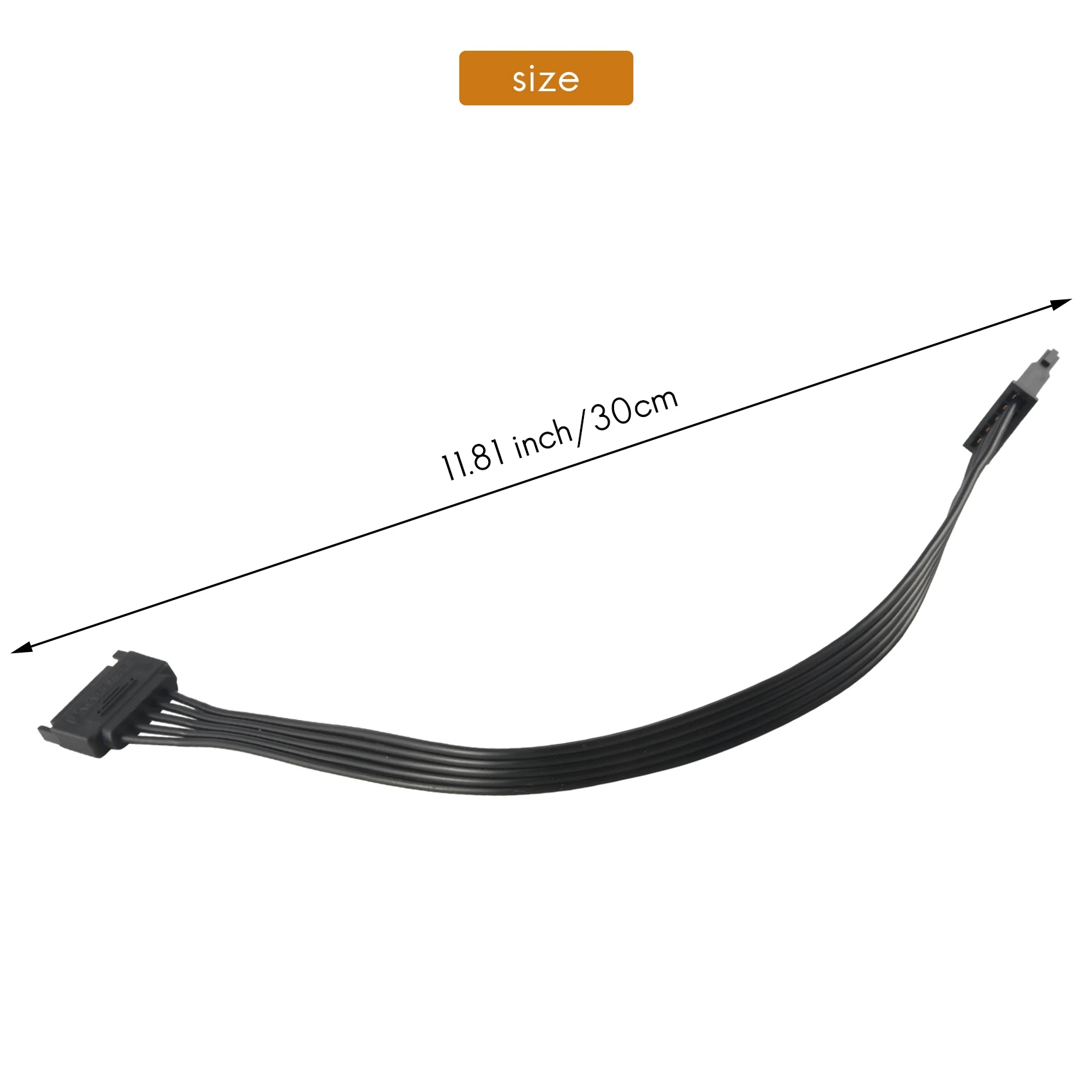 SATA Power Extension Cable,15 Pin SATA Male To Female Extender Power Cable Adapter For Hard Drive Disk HDD,SSD,30CM-N36R