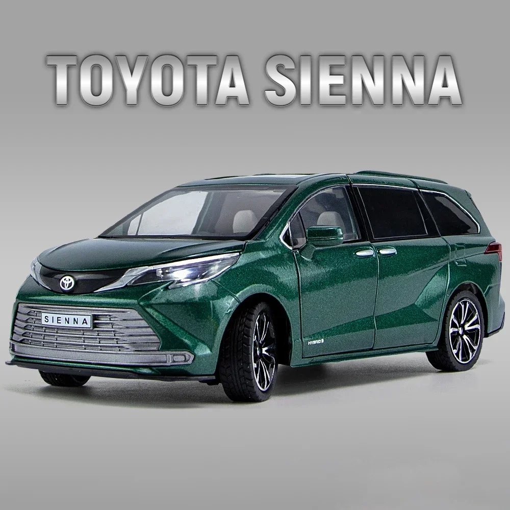 1:24 Toyota Sienna AVALON  MPV Van Alloy Diecasts & Toy Vehicles Metal Toy Car Model Sound and light Collection Kids Toy