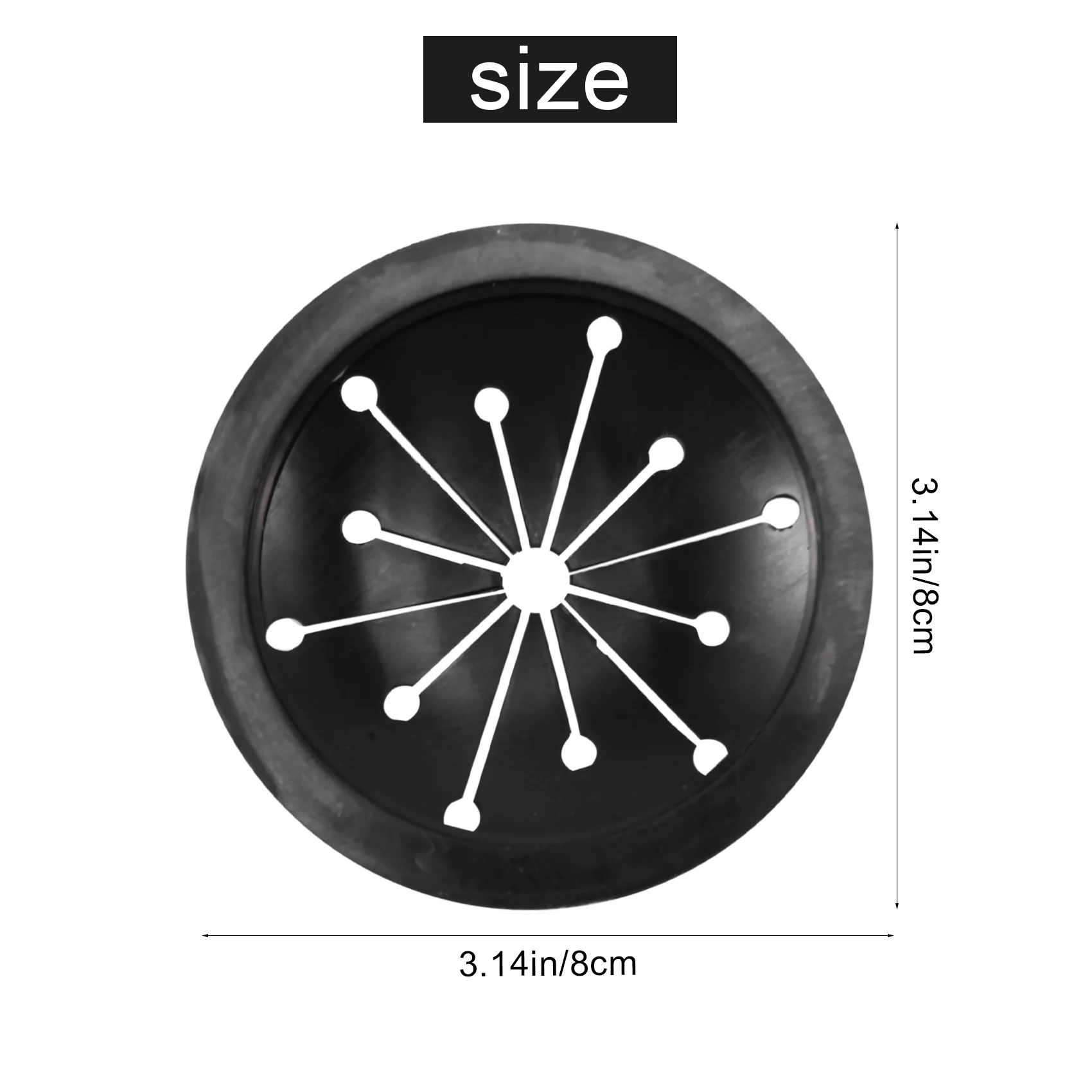 Tapones de drenaje multifunción para eliminación de residuos de alimentos, protectores contra salpicaduras para modelos whiraway, Waste King, Sinkmaster y Ge