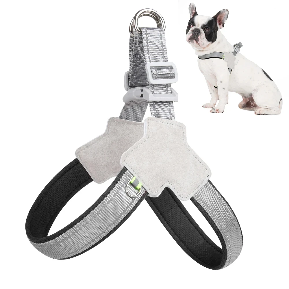 

Summer Pull Dog Harness Puppy Breathable Chest Strap Small Medium Dogs Cats Travel Walking French Bulldog Pet Accessories