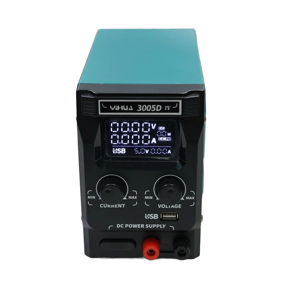 

YIHUA 3005D-IV 30V 5A Adjustable DC Power Supply Variable Digital Lab Bench with USB Quick Charge 20W