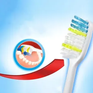 Six Packs Toothbrush Tooth Cleaning Família Casal Fine Soft Medium Hair Travel Suit para homens e mulheres Back Tooth Cleaning 9 principais vendas escovas colgate - №1