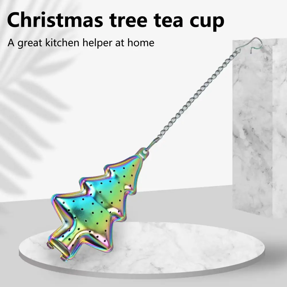 Infuser Rust-proof Wide Application Stainless Steel Assorted Christmas Tree Shape Tea Strainer Household Supplies