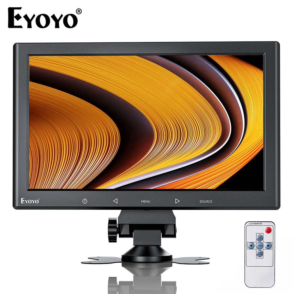 

Eyoyo EM10H 1024x600 10" Small Monitor With Speaker HDMI VGA AV Input Support Remote Control For DVD Car PC Gaming Raspberry Pi