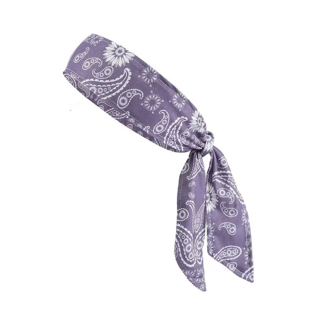 

Tennis Headband Bandanna Antiperspirant Headscarf Anti-sweat Breathable Cycling Headwear Stretch Elastic Pirate Headband Cycling