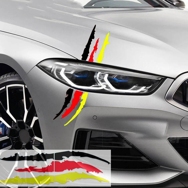Car Headlight Eyebrow Sticker Ghost Claw Stripe Decal For BMW X1 X2 X3 X4 X5 X6 X7 Series 1 2 3 4 5 6 7 8 Z4 E46 E90 E60 E70 F30