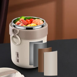 Stainless Steel Thermal Lunch Box Insulated Lunch Bag Food Warmer Soup Cup Thermos Containers Bento Lunch Box for Kids