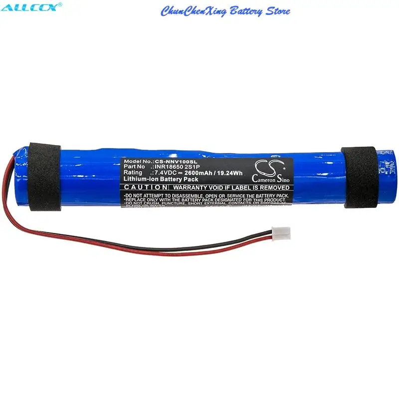 100% NOVA bateria de alto-falante 7.4V 2600mAh INR18650 2S1P para Nyne Vibe + FERRAMENTA