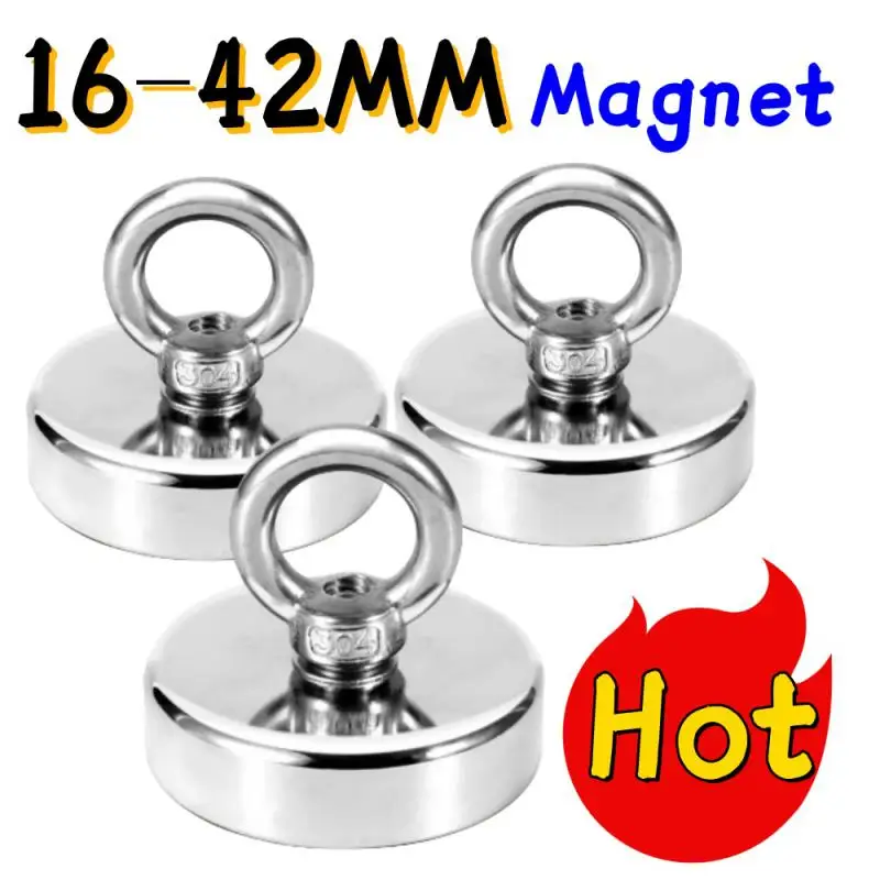 N52 46-12mm Iman Iman Magnetti Neomidium Super Strong Neodymium Magnet Fishing Magnet With Search Hook Magnet Material