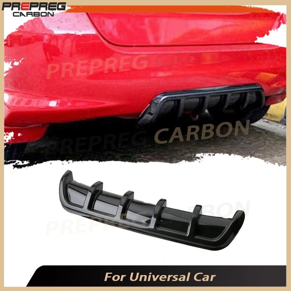 

Universal Car Rear Bumper Lip ABS Car Modification General Shark Fin Chassis Rear Bumper Rear Spoiler For BMW For Audi