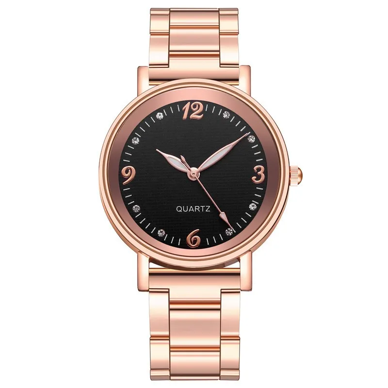 Montre à quartz avec bracelet en fer pour femme, mode populaire