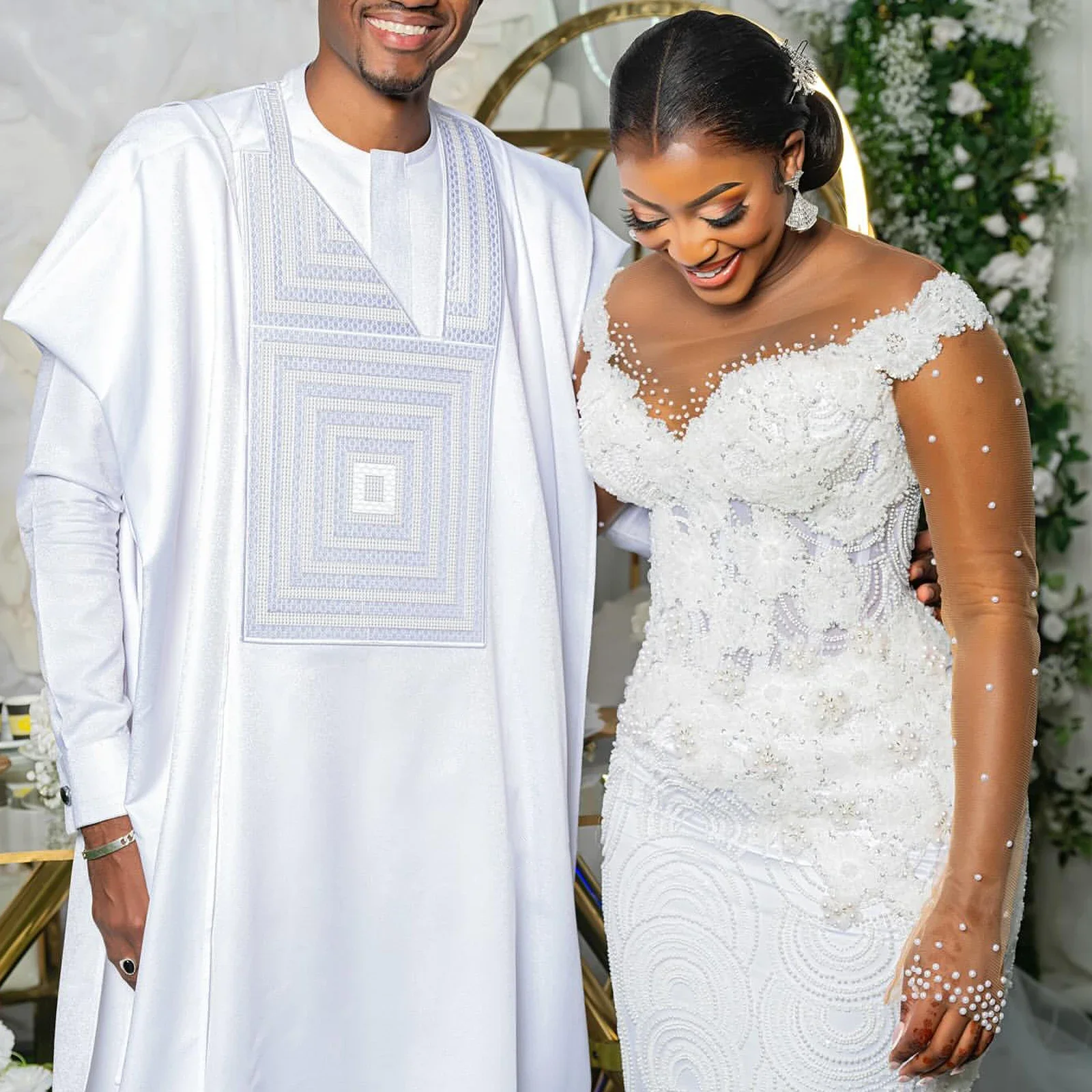 African Clothes For Man Bazin Riche Embroidery Design Top Long Sleeve