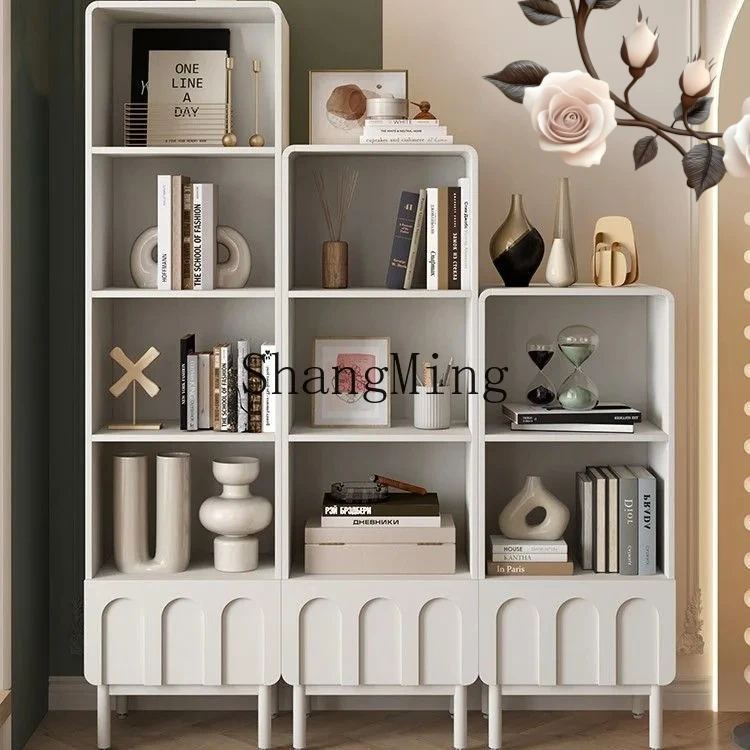 

FG multi-layer bookshelf shelf floor-to-ceiling modern simple wind bookcase small narrow household storage locker