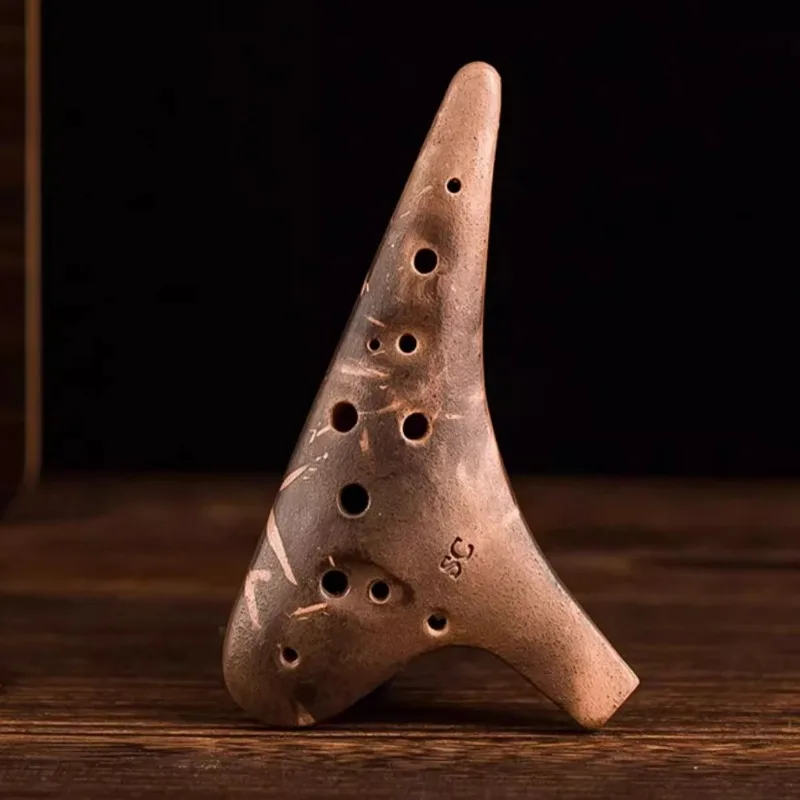 

12-луночная окарина, керамическая глина, тональные окарина SC, профессиональные портативные инструменты для начинающих, ручные музыкальные инструменты