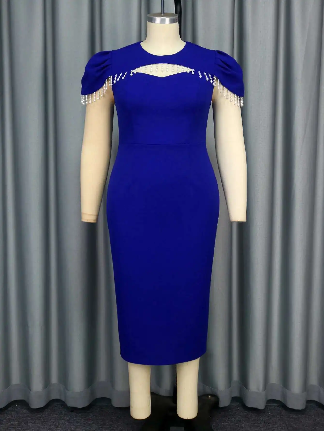 

Am050119round Neck Beaded Dress Party Hollow Out Bodycon Graduation Dress Corset 2025 Summer Dress Robe Vestido Women Party 1