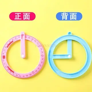 1 шт. 360 °   Демонстратор активного углового транспортира, линейка геометрического рисунка, многофункциональный прямоугольный рисунок