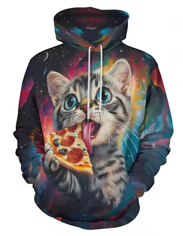 Hoodies for Men Women Novelty 3D Graphic Pullover Sweatshirt Hoodie Cool Funny Galaxy Hoody