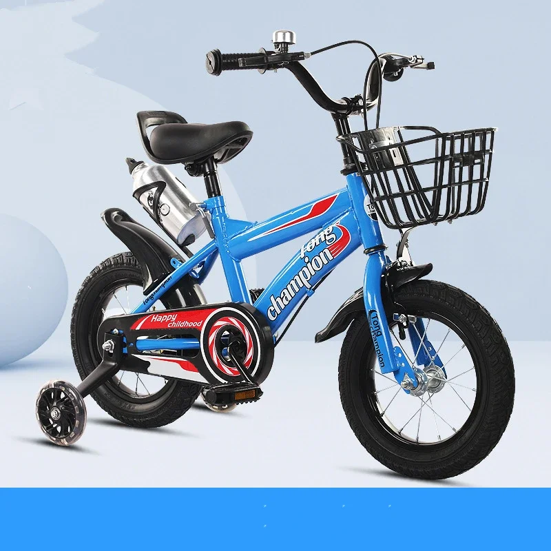 

Children Toddler Bicycle Multiple Sizes Boys Girls Adjustable Height Detachable Basket Kid Bike For 2-7 Years Old Outdoor Use