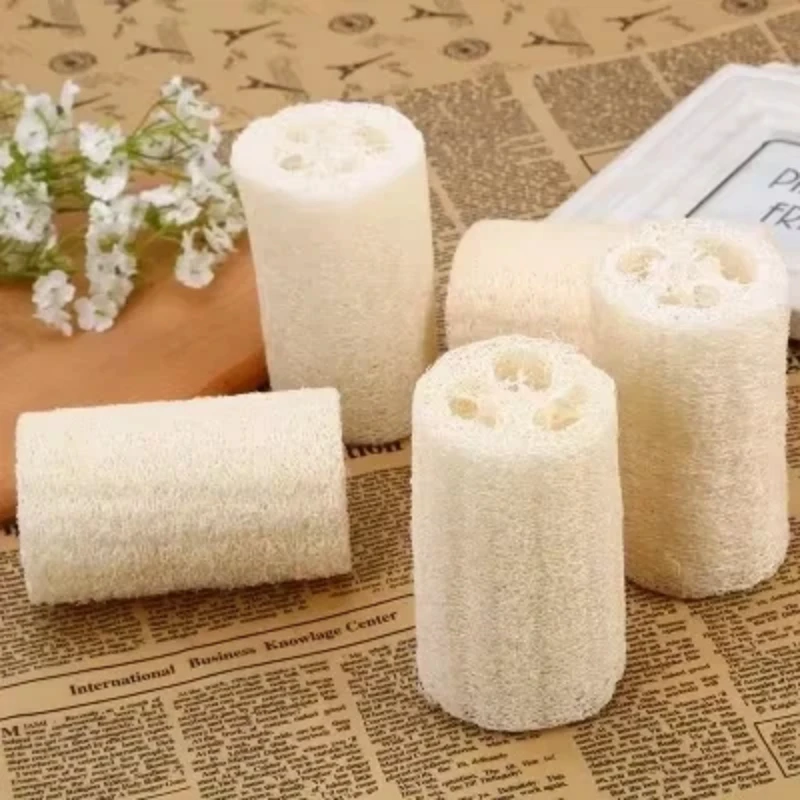 Esponja exfoliante de lufa natural para baño y ducha