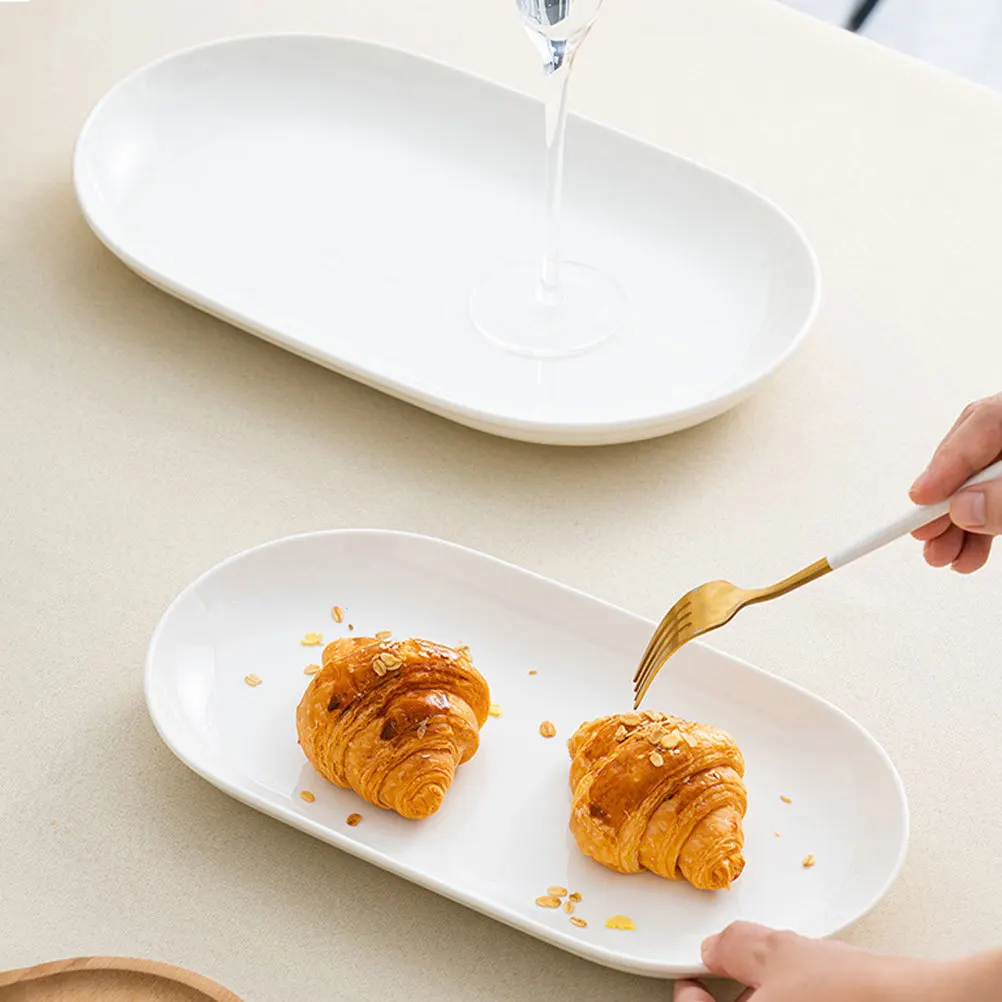 

Nordic Style Dinner Plate Ceramic Food Tray Easy Match Other Tableware Enhance Table Decoration Perfect Event Cupcakes Food