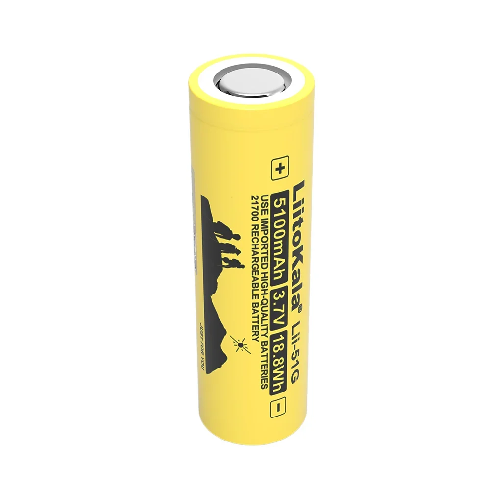 NEW LiitoKala Lii-51G 21700 3.7V 5100mAh High-capacity Lithium ion Battery DIY 24v 36v 48v 60v Rechargeable batteries