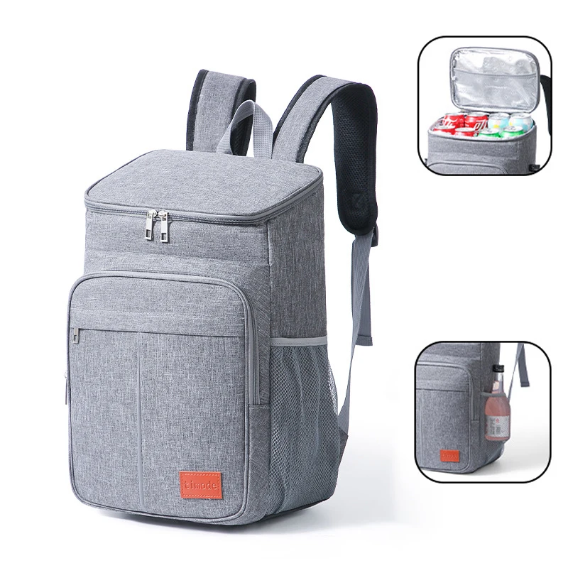 

Thermal Cooler Backpack, Waterproof Thermal Backpack 23L Large Insulated Glacier Food Holder for Beach Camping Hiking Work