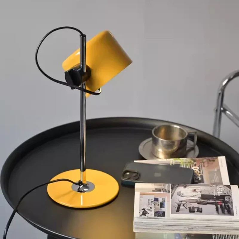 Mini Coupe Table Lamp Iron Art Adjustable Nordic Table light for Bedside Bedroom Living room Yellow Black Design Table Lamp