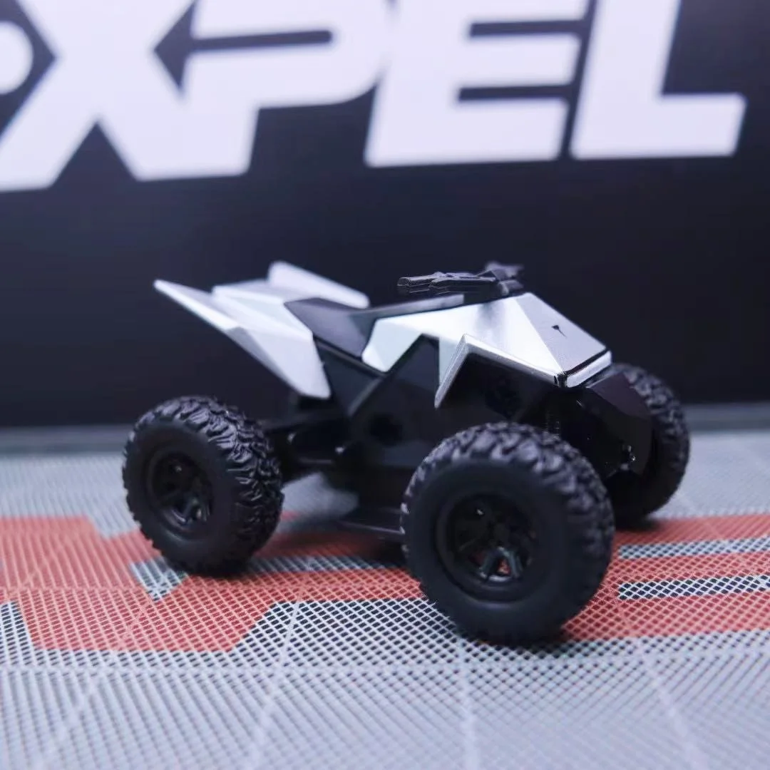 1/32 Tesla Dirt Motor BIKE สําหรับเด็กสี่ล้อหมุนรถรุ่น Diecasts Off-road รถรุ่นของเล่นเด็กของขวัญ