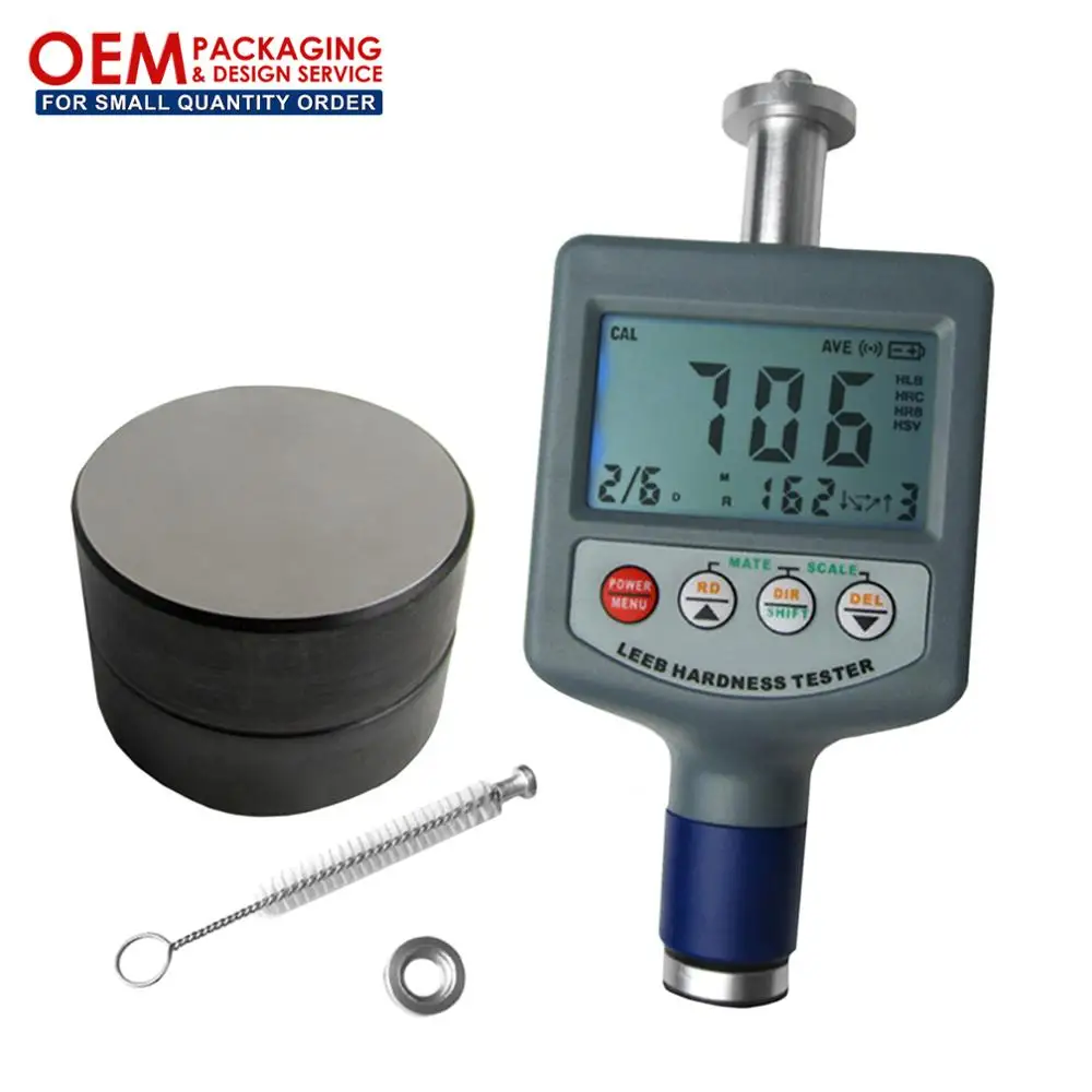 

Digital Leeb Hardness Meter 200~900L Range Gauge 50 Data Memory for Metal Steel Cast (OEM Packaging Available)