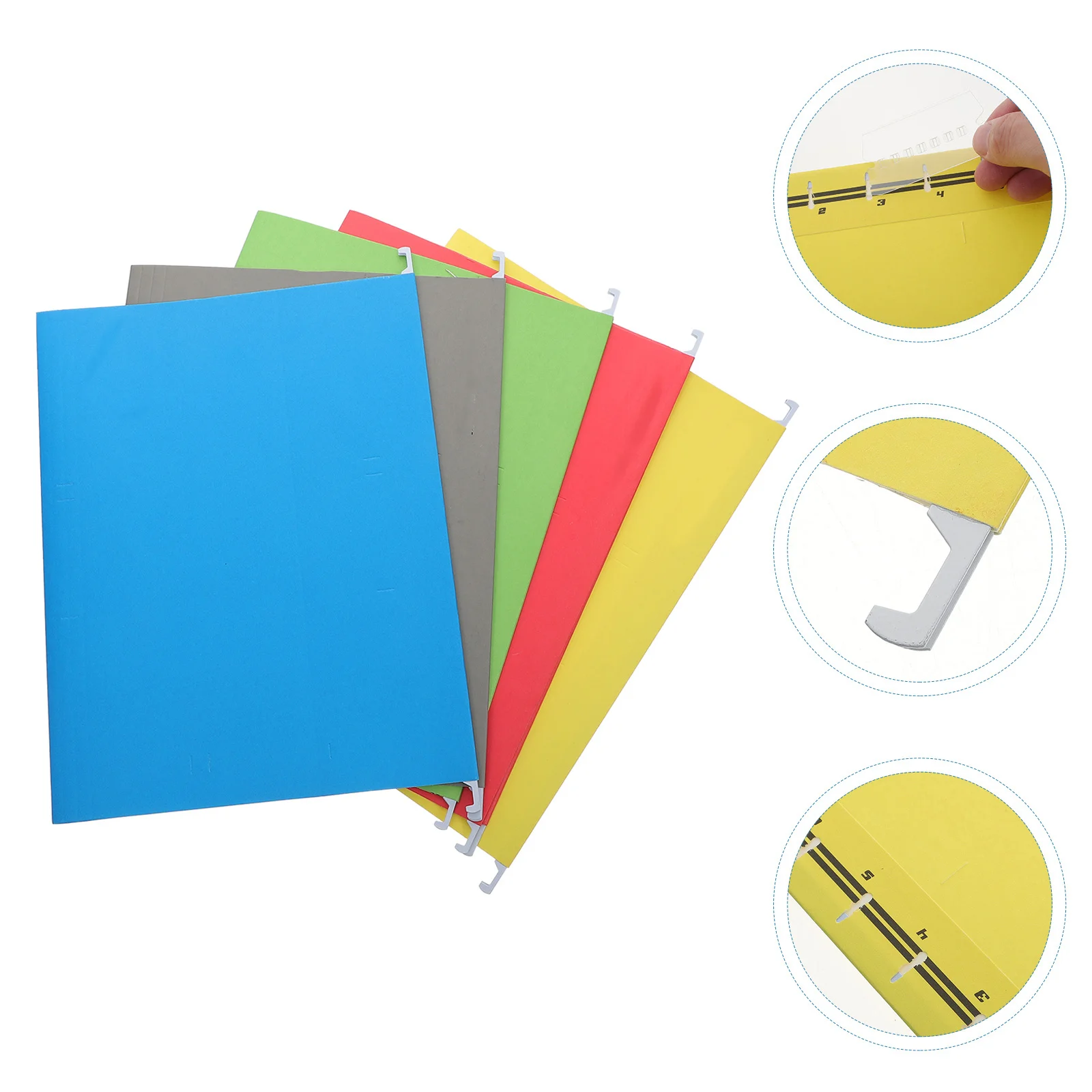 

5pcs A4 Hanging File Folders Paper Document Organizer For Office Home Storage Large Opening File Holder Supplies