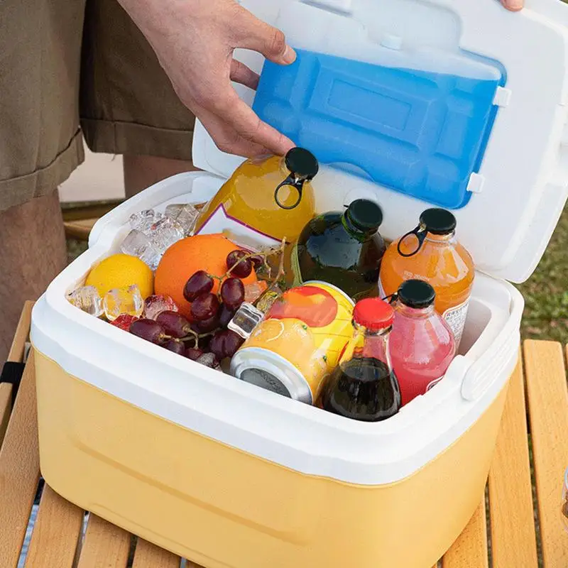 

8LCamping Ice Cooler With Handle Portable Ice Box Small Ice Box Fridge Picnic Refrigerator Food Insulation Box For Camp Fishing