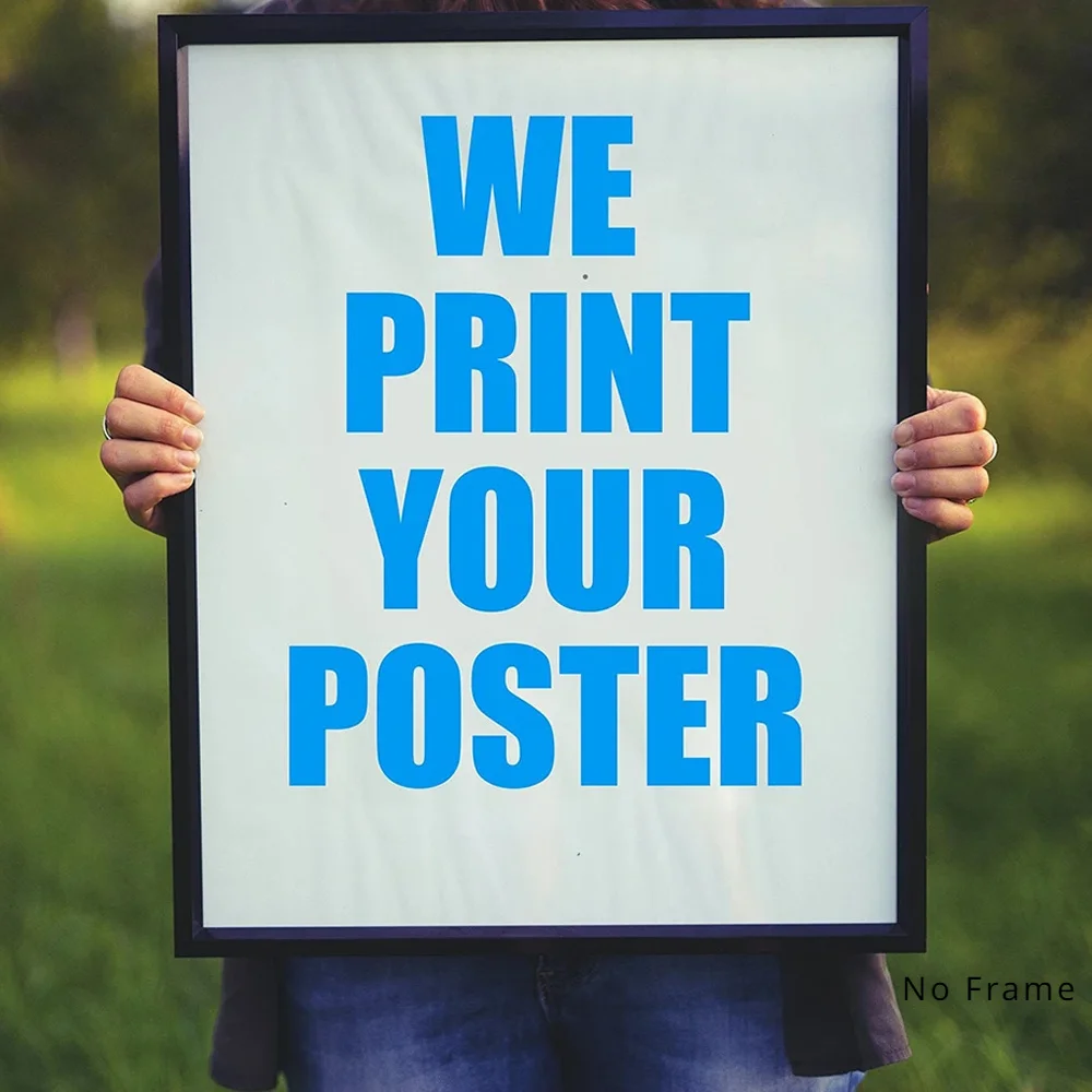 Custom Photo Poster Print Personalized Picture Wall Art Upload Your Image Customized Canvas Home Decor Couple Family Memory Gift