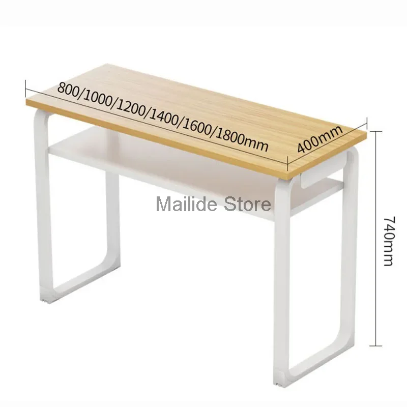 Minimalist Wrought Iron Nail Tables Double Professional Manicure Table Fashion Salon Furniture for Beauty Salon Nail Table Chair