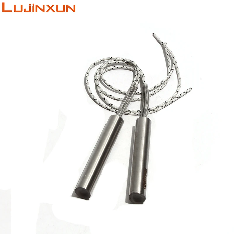 LUJINXUN 11mm 30mm-200mm Electric Cartridge Heater 220V 316SUS Flexible Spring Leads Single End Heaters 5pcs