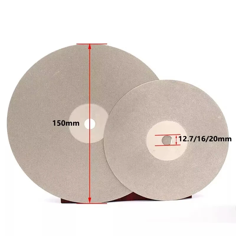 1Pcs 6 Inch 150mm Diamond Grinding Disc Coated Flat Lap Wheel Jewelry Grinding Polished Disc 80 Grit~3000 Grit Two/Single Sided