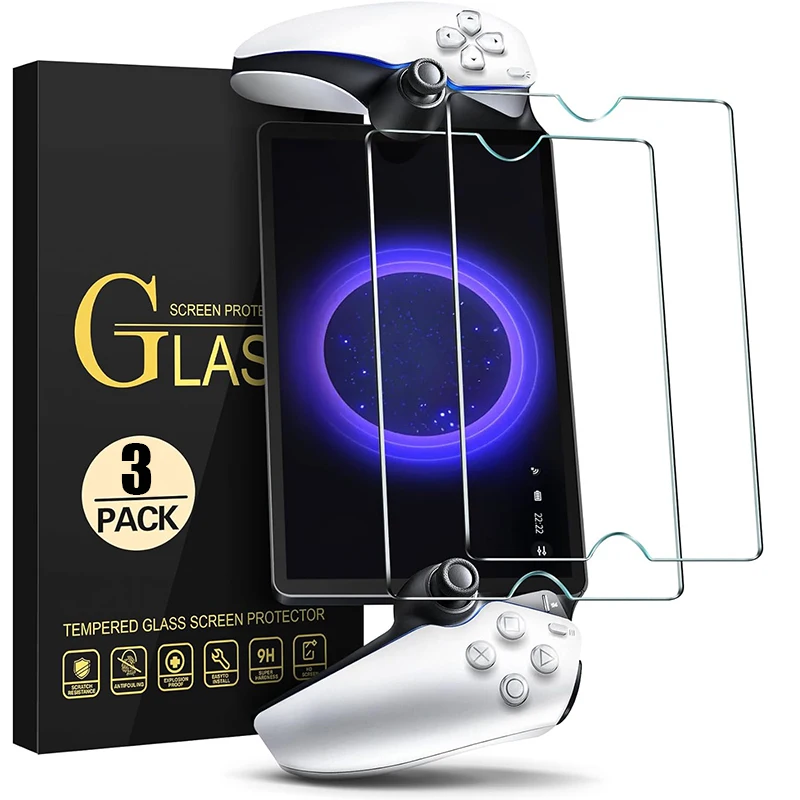 Glass Films for Sony PlayStation Portal Screen Protectors HD Clear Full Cover Tempered Glass Game Machine Screen Protectors