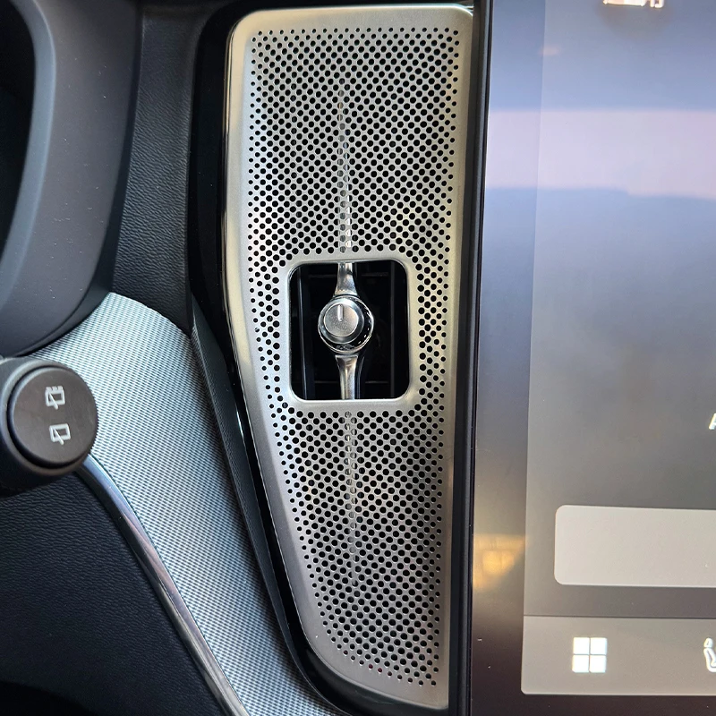 شاشة التحكم المركزية منفذ الهواء الجانب الغطاء الواقي تعديل اكسسوارات الديكور الداخلي للسيارة لفولفو XC60 2018-2025