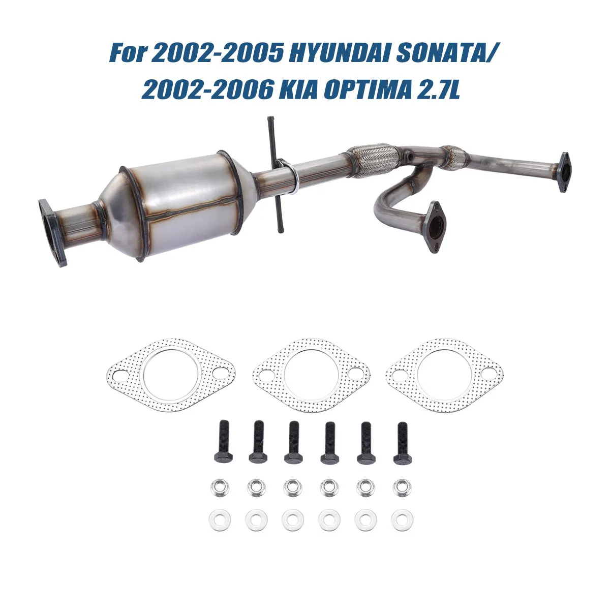 

Автомобильный каталитический конвертер для 2002-2005 HYUNDAI SONATA/2002-2006 KIA OPTIMA Л гибкий фотоконвертер