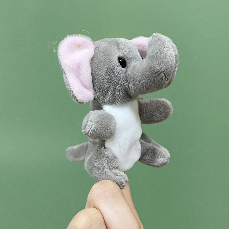 5PCS ตุ๊กตาหุ่นนิ้วการ์ตูนสัตว์หุ่นนิ้วมือสำหรับเด็กวัยหัดเดินกิจกรรมการเล่าเรื่องและการเดินทางสนุกหมั้น 15UB