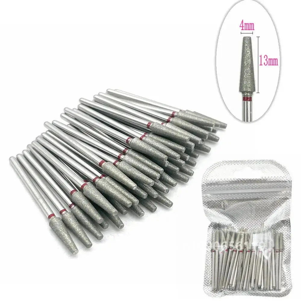 50pc Diamond Nail Drill Cuticle Clean Bit Set Milling Cutter for Manicure Electric  Bits Accessories Dead Skin Remove Tool