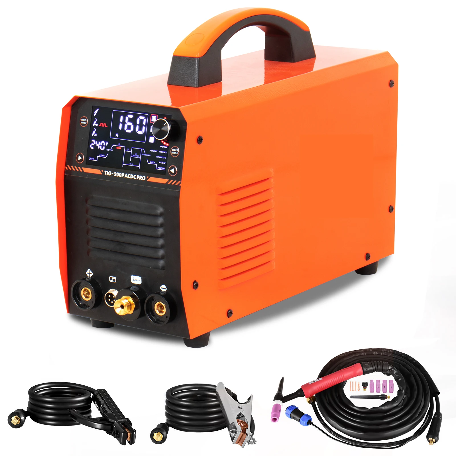 Soldadora TIG AC DC Welding Machine, Maquina De Soldar TIG AC DC 200A, TIG Welding Machine AC DC Pulse