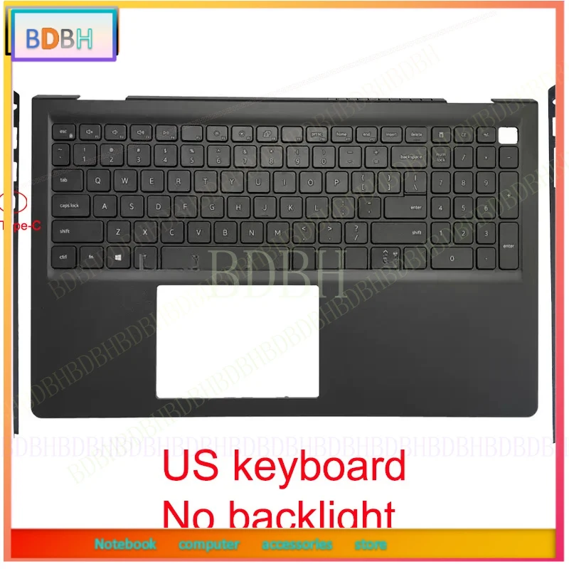 New For Dell Inspiron 3510 3511 3515 3520 3521 3525 Laptop Palm Rest Case Upper cover keyboard 00GTPK 054WVM 09CJN3 0HRHC5