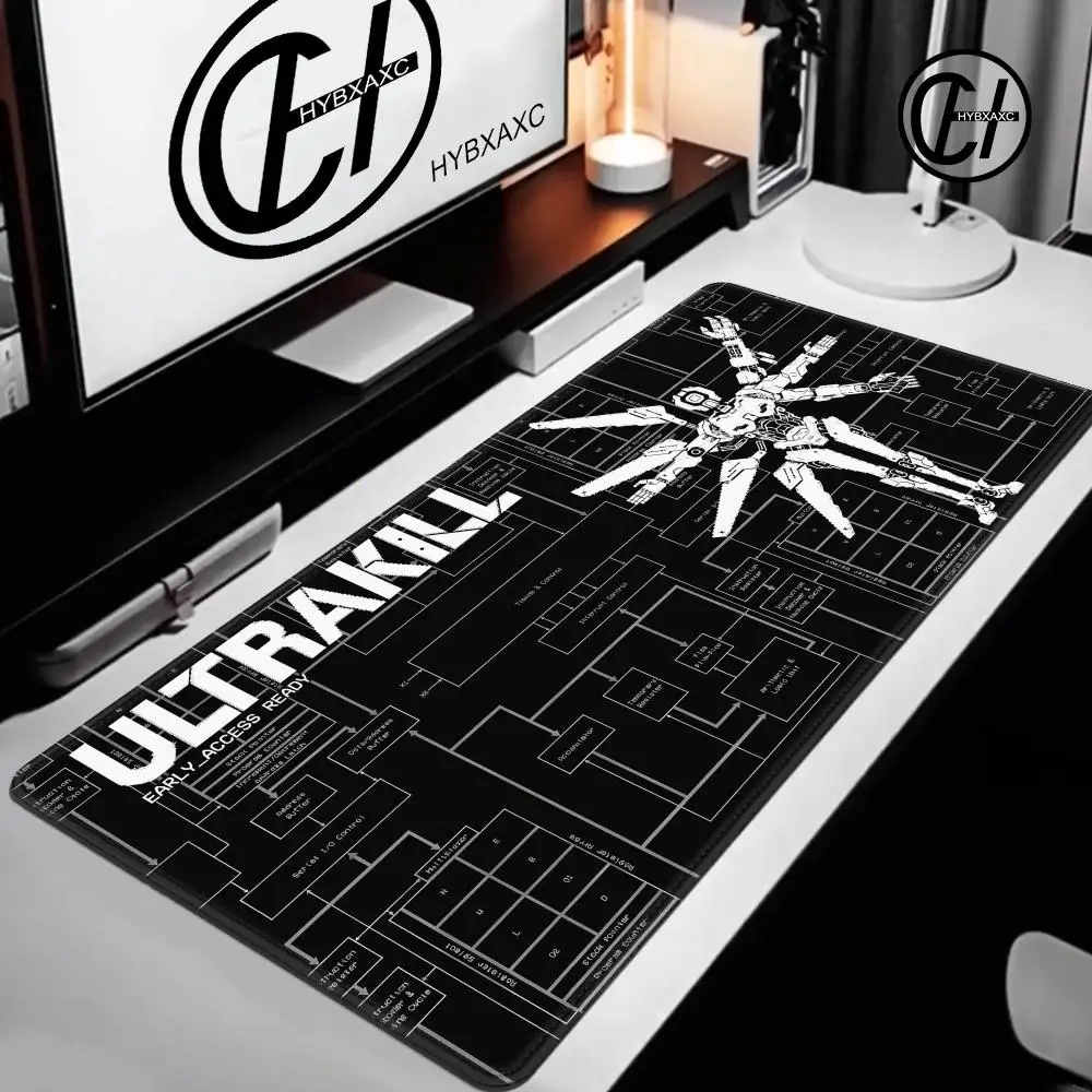 Fast Paced Retro Shooter U-ULTRAKILL Mouse Pad Computer Mouse Pad Gaming HYBXAXC Office Keyboard Large Mouse Mat Gamer DeskPad