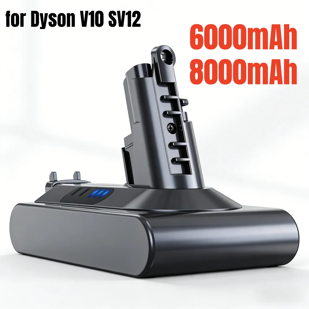 

Аккумулятор 6000 мАч V10 для Dyson, замена батареи для пылесосов Dyson V10 Animal, Absolute, Motörhead, Fluffy, Total, ручных пылесосов